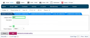 Creating Membership Category