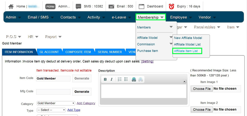 2014 12 online membership check item with affiliate model from affiliate item list 1