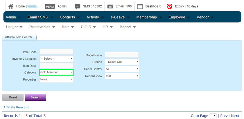 2014 12 online membership check item with affiliate model from affiliate item list 2
